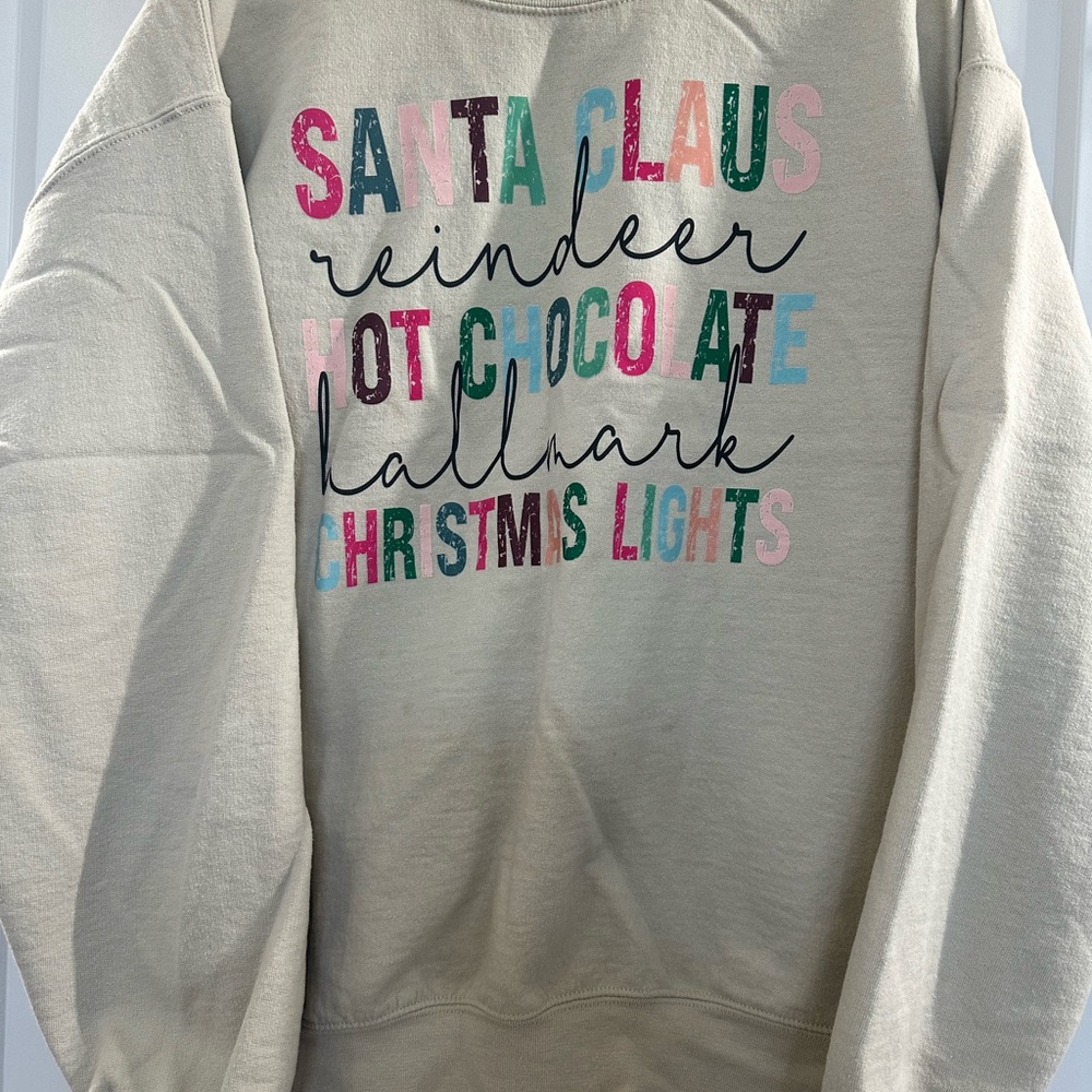 Festive Cream Holiday Sweater